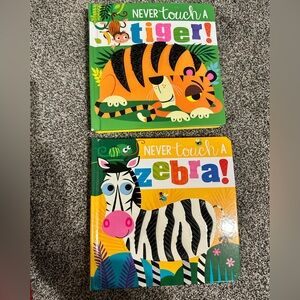 Never Touch a Tiger and Zebra Book Set